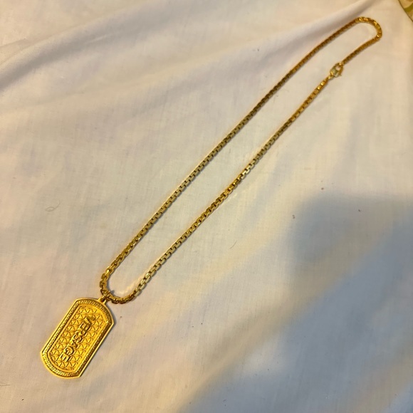 Versace Dog tag pendant necklace - Picture 3 of 4